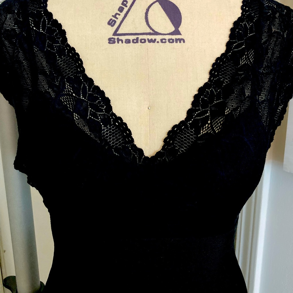 Guess stretch lace dress , backless, fishtail XS